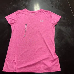 Pink Under Armour Women's T-Shirt Size M