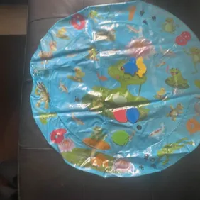  Water Sensor Play Mat for baby's Thickened Inflatable Water mat with Interactive Fish Design,  perf