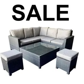 Entertain in Style with our Black Rattan Patio Set