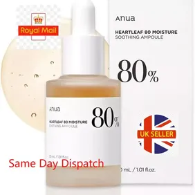 ANUA Heartleaf 80% Soothing Ampoule 30ml / 1.01 fl.oz. | face skin calm serum UK