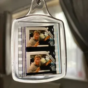 Crocodile Hunter Steve Irwin movie cell key ring 35mm