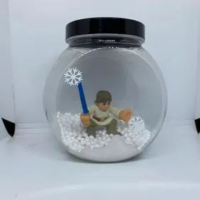 Star Wars Luke Skywalker snow globe figure toy Christmas present