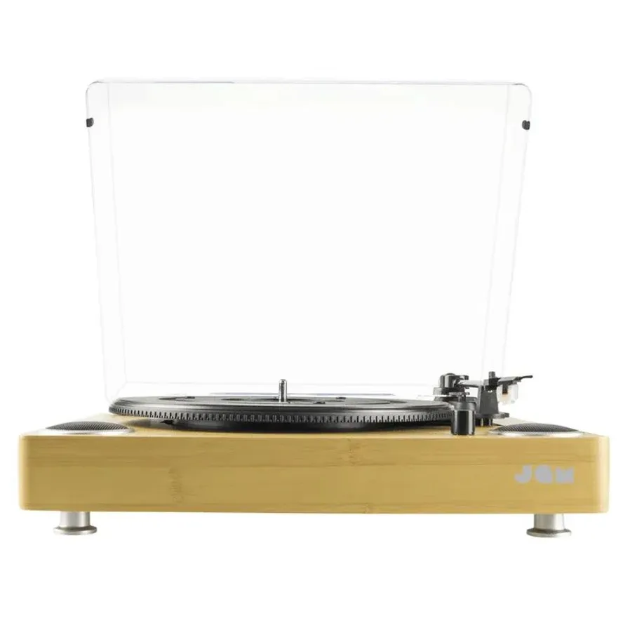 Jam play hx ttp300bwd belt drive turntable wood 4400 jog it on