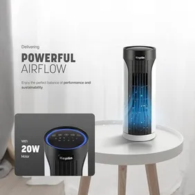 KEPLIN Mini Tower Fan - Compact & Portable White Cooling DeviceStay cool with the sleek, portable KE