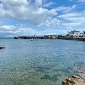 Swanage Old Pier Dorset - Photographic Print Greetings Card