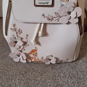Loungefly Disney Bambi Cherry Blossom Flap Mini Backpack new without tags.