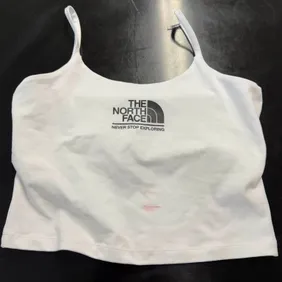 The North Face Women's Crop Tank Top in White Size M