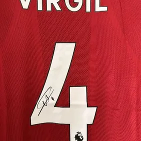 Virgil Van Dyke Signed Football Shirt With C of A