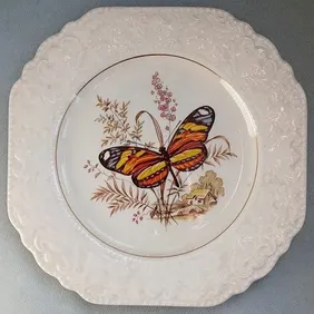 Lord Nelson 'Butterfly' Wall Plate, vintage, retro, shabby chic, mid century