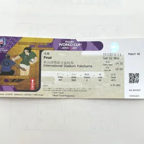 Official 2019 Rugby World Cup Final Ticket - England v South Africa – Purple 473