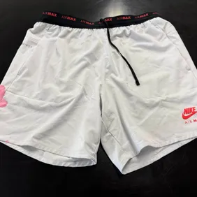 Nike Air Max White/Pink/Black Mens Shorts Size M