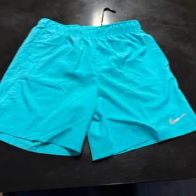 Nike Challenger Dri-Fit Turquoise Mens Shorts Size M