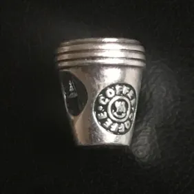 Genuine 925 Silver Coffee Shop Charm comes in a cute velvet pouch For Pandora Bracelet FREE Delivery