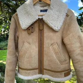 Chic Contrast: Tan & Cream Women's Jacket