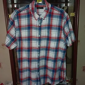 Classic Comfort: XXL Cedar Wood State Checkered Shirt