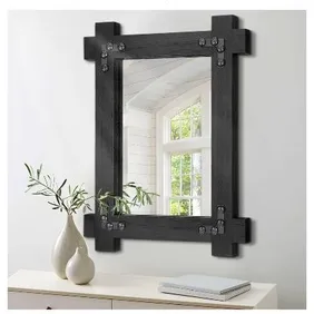 Chic Black Farmhouse Mirror - Elevate Your Space