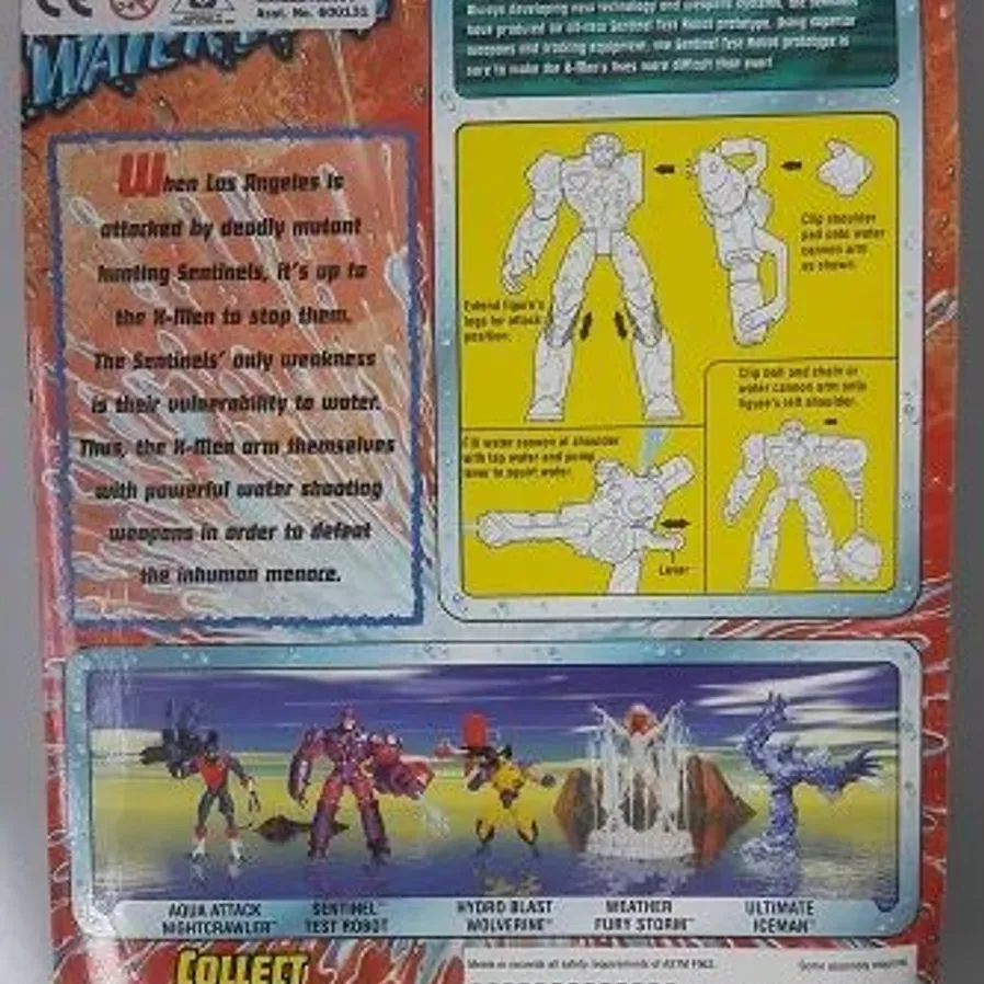 Sentinel Water Wars X-Men: Water Wars: Sentinel Test Robot, Toy Biz, 1997 | 11374 | jog it on