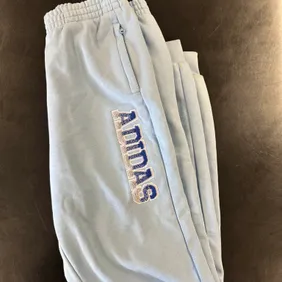 Adidas Varsity Joggers in Light blue