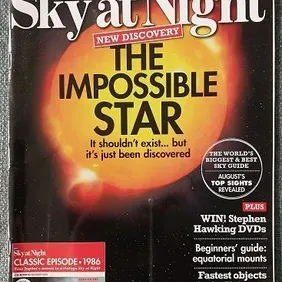 Sky At Night magazine, August 2010, The Impossible Star, no CD