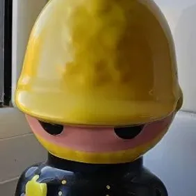 Fireman Firefighter Money Box, Hugh Taylor 1985