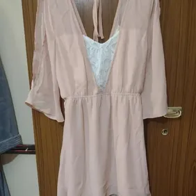 Light Pink Chiffon Dress Love And Other Things size m would fit about a 10 to 12  worn once has nice