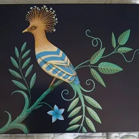 Bird of Paradise Chocolate/Biscuit Tin, empty, M&S