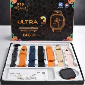 Ultra 3 Smart Watch – Brand New Boxed (7 Straps + Charger)