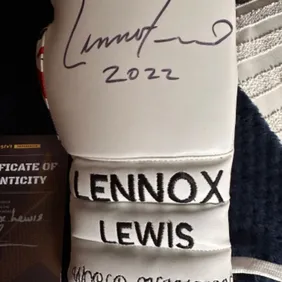 Lennox Lewis signed glove