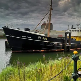 Ross Tiger Trawler Boston Lincs - Photographic Print Greetings Card