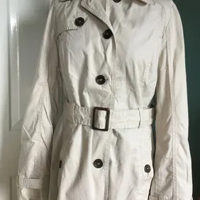 Esprit Trench Coat Beige Belted Lightweight Mac.