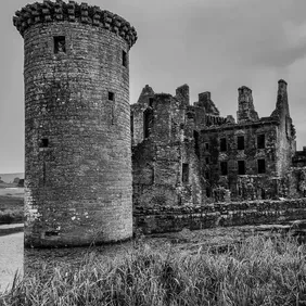 Caerlaverock Castle Scotland - Photographic Print Greetings Card