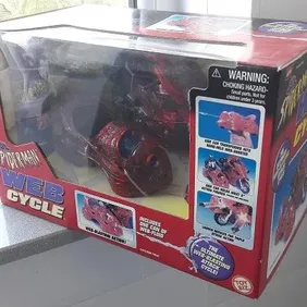 Spiderman Web Cycle Vehicle, Boxed, Unopened, ToyBiz, 1998