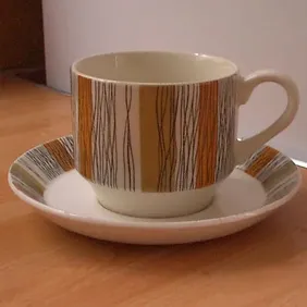 Midwinter 'Sienna' CUP/SAUCER Duo, retro, vintage