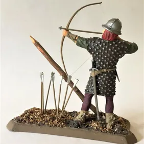 'Sovereign' Medieval Archer Lead Soldier 90 mm 1970s