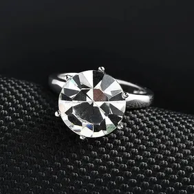 New! Finest Austrian Crystal Solitaire Ring & Pendant.  