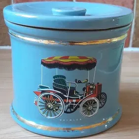 Denby 'Vintage Cars' lidded Pot, retro, vintage, shabby chic