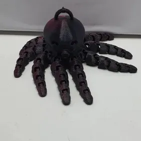 Burgundy Black Octopus Keychain: Sea Charm Elegance!