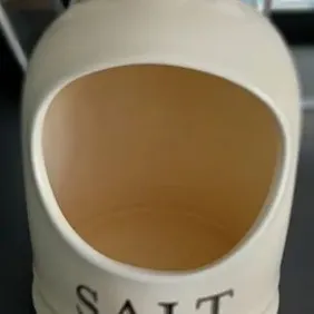 Salt Pig, Cream, small, vintage