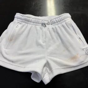 Juicy Corture Girls White Fleece Shorts Size XXS