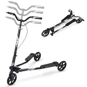 AOODIL 3 WHEEL FOLDABLE SCOOTER SWING SCOOTER TRI SLIDER