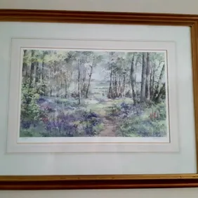 Vintage Bluebell Woods Picture Frame - Rustic Home Decor