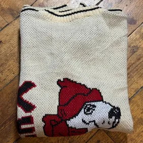 Vintage 90s Boarder-X Kitiwatt Snowboarding Dog Knit Sweater Mens XL Gorpcore