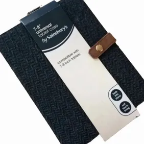 JS Tweed Tablet Case in Black for 7-8" Tablets. RRP £16.00.
