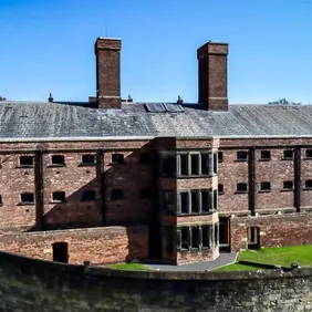 Lincoln Old Prison in Castle Grounds - Photographic Print Greetings Card