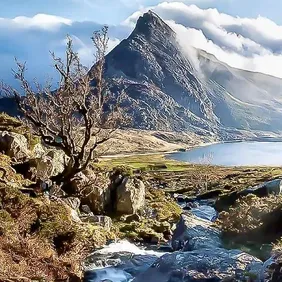 Tryfan Mountain Wales - Photographic Print Greetings Card