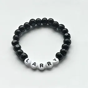 PERSONALISED BLACK WOODEN BRACELET - FREE DELIVERY