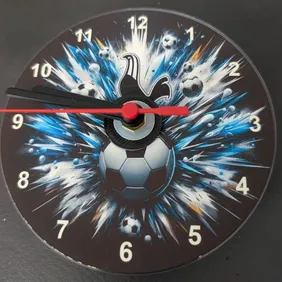 spurs logo cd clock