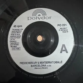 Freddie Mercury & Monserrat Caballe - Barcelona - 7" vinyl single-gen/g+