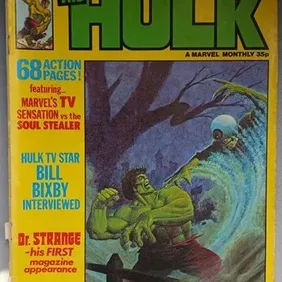 Rampage Monthly 7, Hulk, Dr Strange, Defenders, Bill Bixby, Marvel UK, Jan 1979