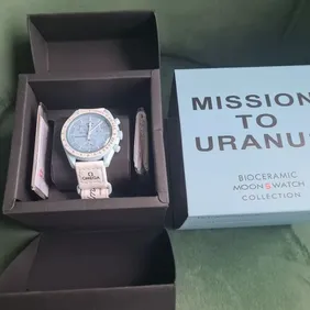 Mission to Uranus wristwatch by Swatch x omega